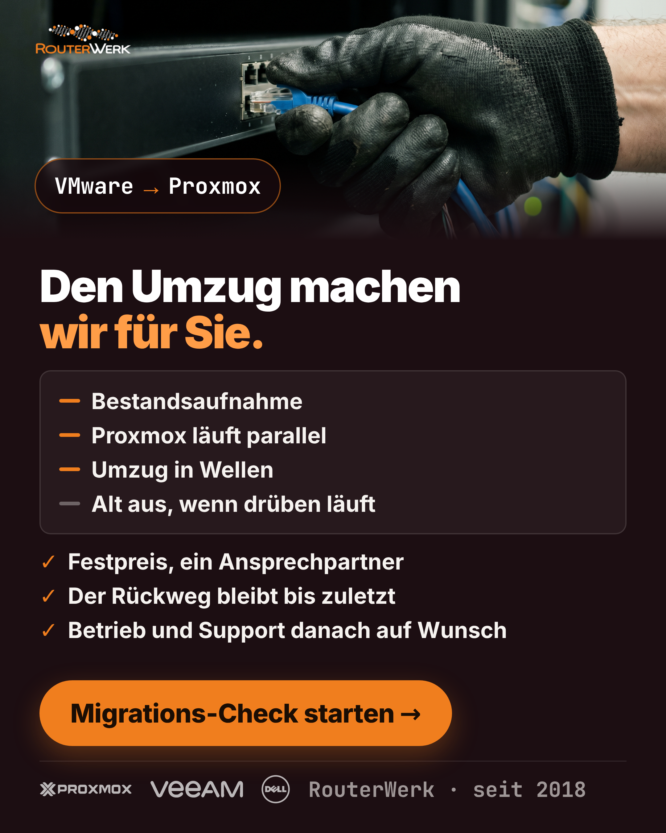Wir machen den Umzug