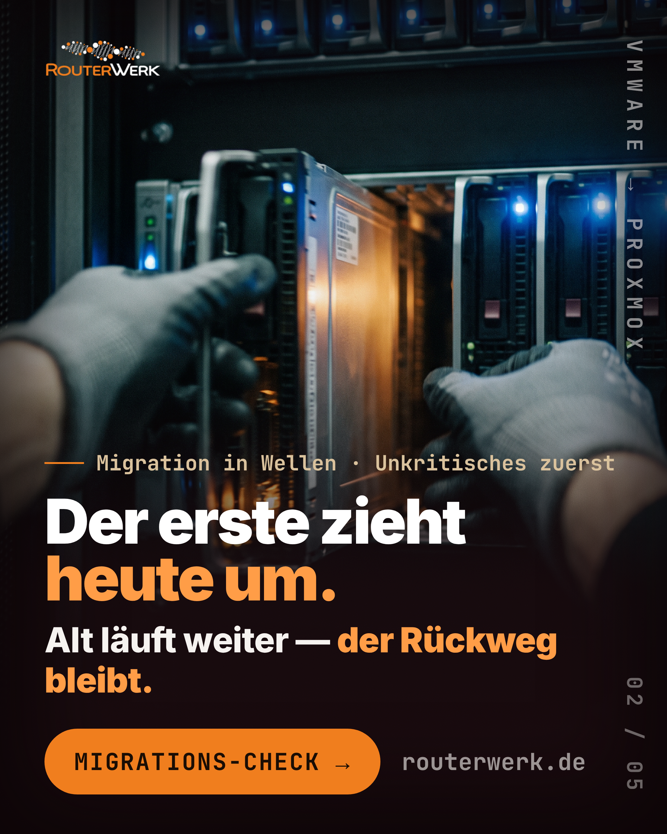Der erste zieht heute um