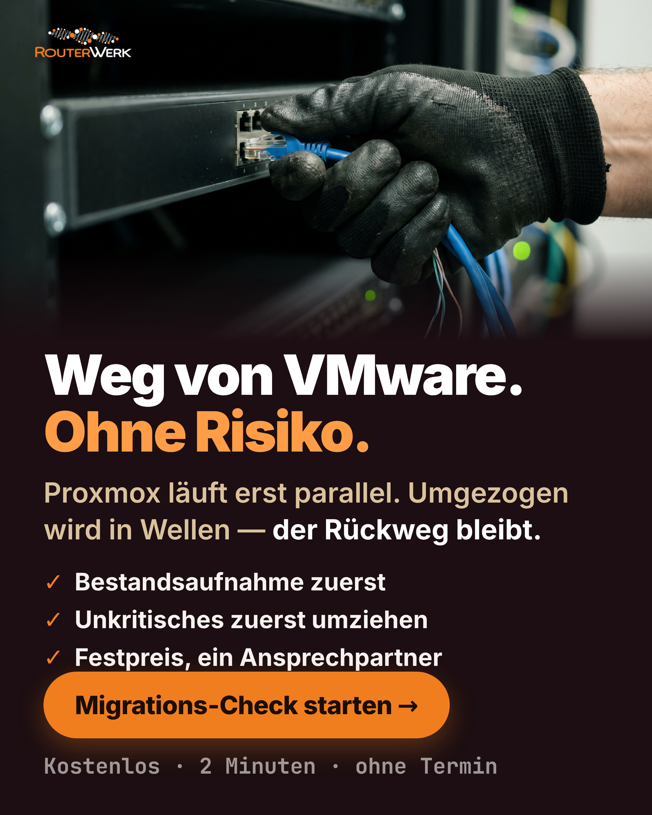 Weg von VMware. Ohne Risiko.